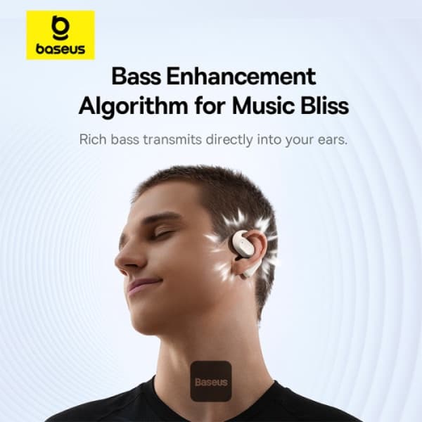 Baseus PLM122 Eli 10i Fit Open-Ear TWS Earbuds – Air Conduction BT 5.4 45H Battery IP54 Waterproof view 4