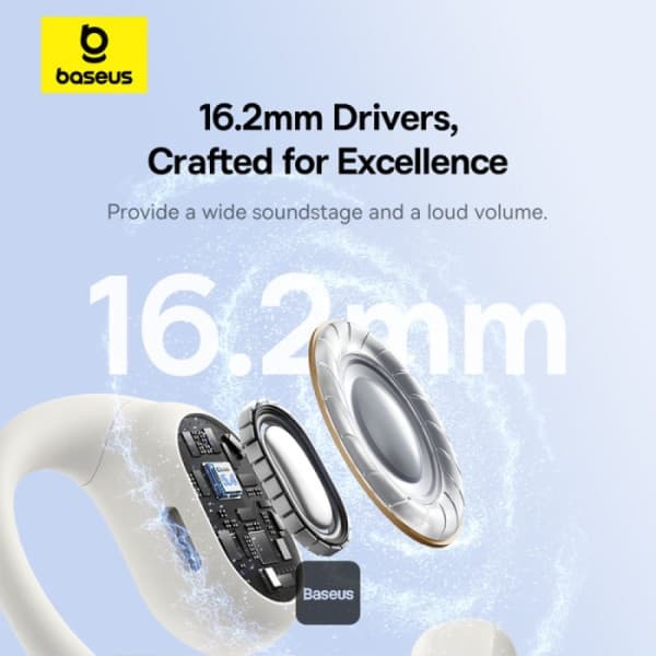 Baseus PLM122 Eli 10i Fit Open-Ear TWS Earbuds – Air Conduction BT 5.4 45H Battery IP54 Waterproof view 6