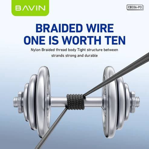 BAVIN CB336 30W iPhone PD Fast Charging 90° Right-Angle Gaming Data Cable view 5