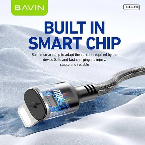 BAVIN CB336 30W iPhone PD Fast Charging 90° Right-Angle Gaming Data Cable view 2
