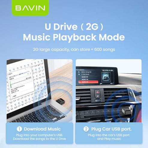 BAVIN OTG10 Wireless Bluetooth Audio Music Receiver Adapter view 3