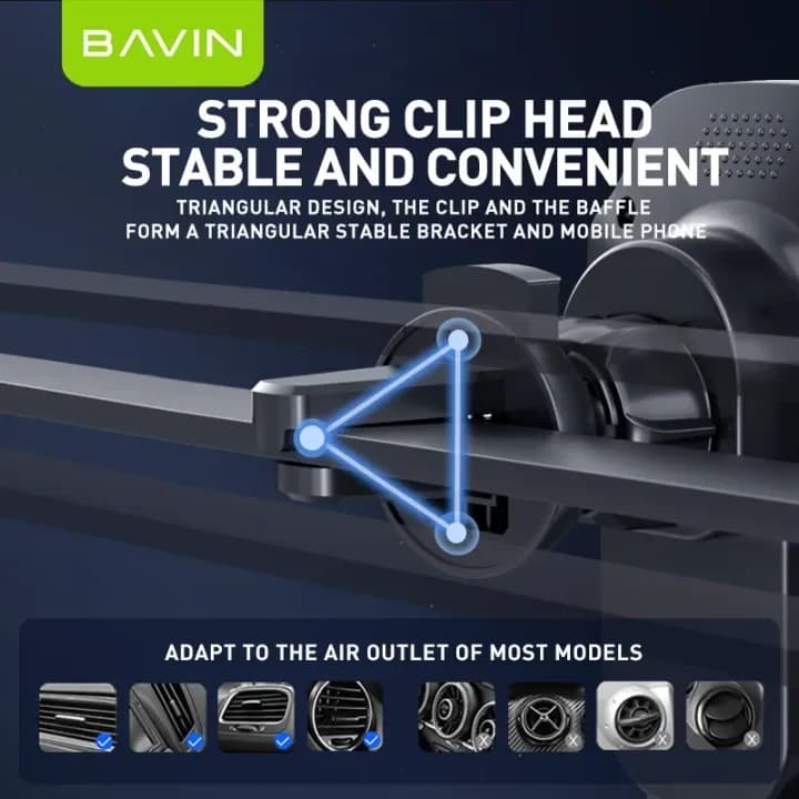 BAVIN PC1035 15W Fast Charge Wireless Charging Car Mobile Phone Holder view 3
