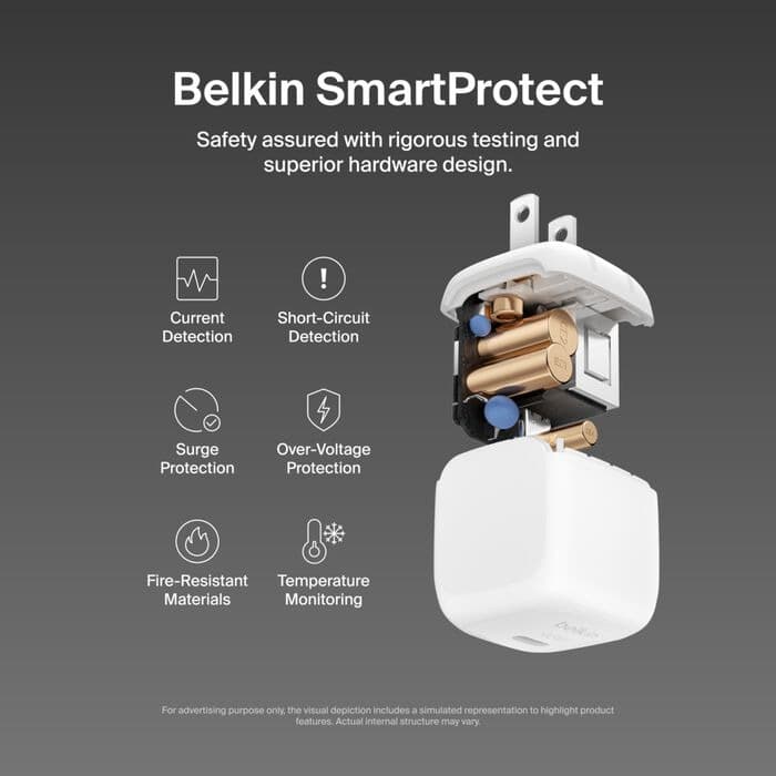 Belkin BoostCharge Compact USB-C Wall Charger 45W view 2
