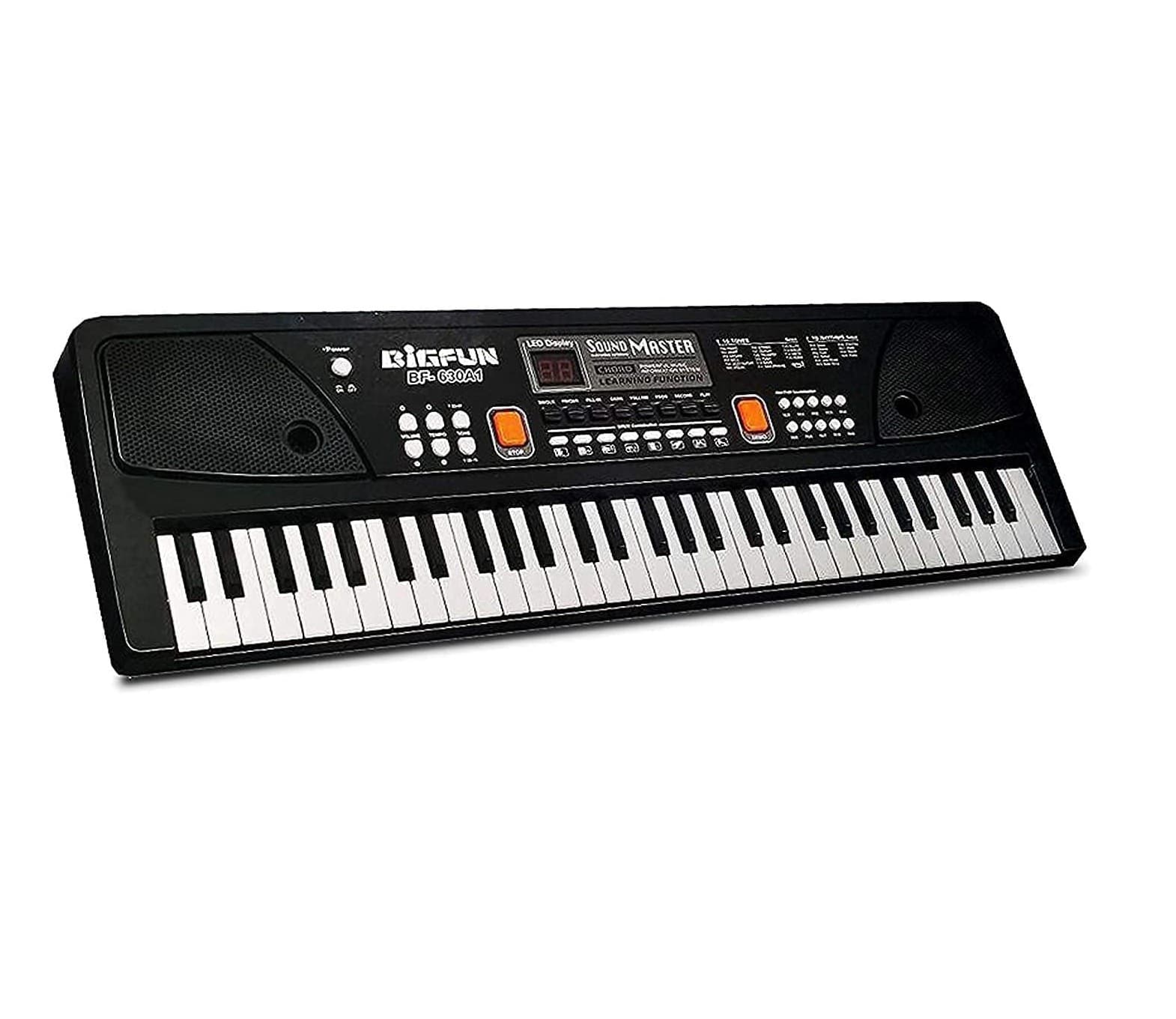 Bigfun BF630A1 61 Keys Digital Electronic Piano Keyboard With Led Display & Microphone view 1