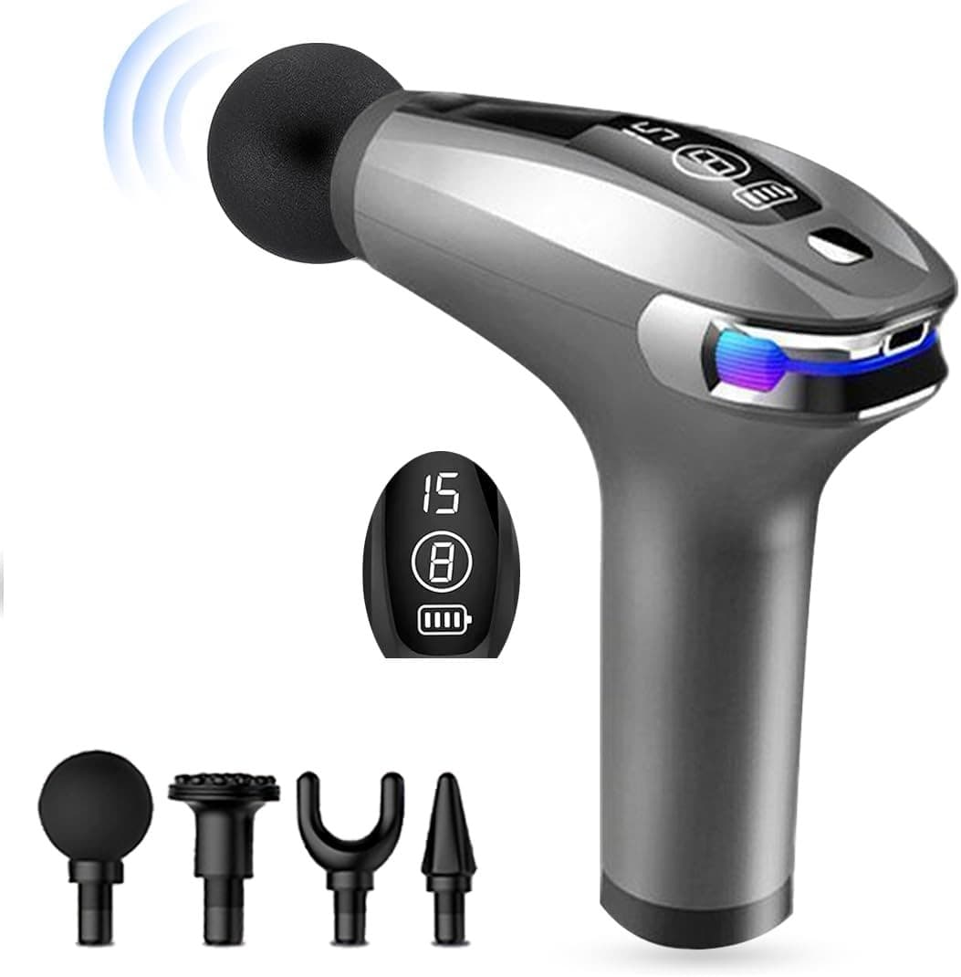 Blueidea BLD 326 Rechargeable Brushless Percussion Massage Gun Deep Tissue Muscle Massager view 1