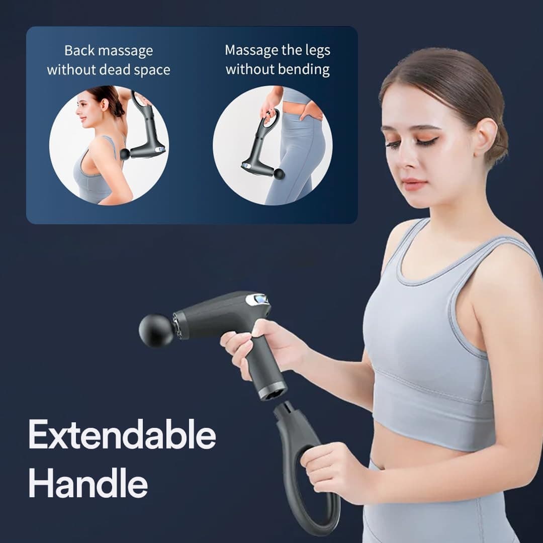 Blueidea BLD 326 Rechargeable Brushless Percussion Massage Gun Deep Tissue Muscle Massager view 5