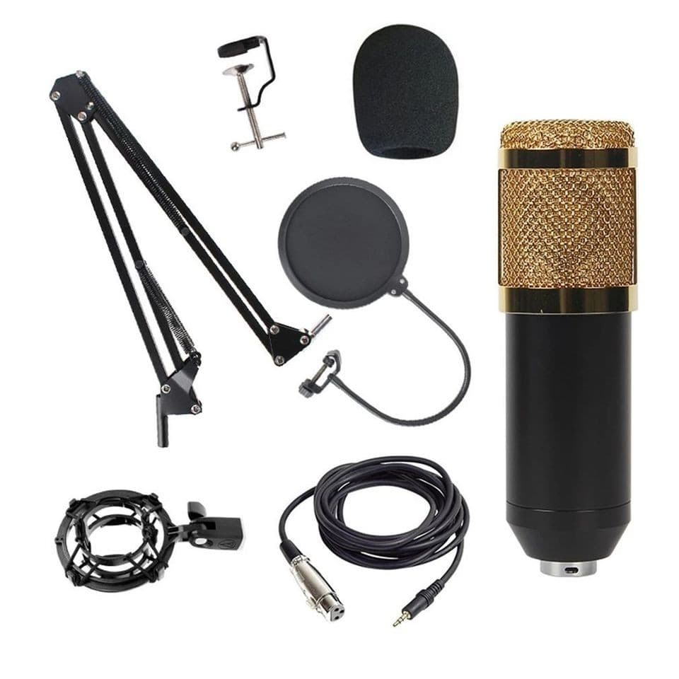 BM800 Condenser Microphone Host Computer Recording Stand Large Diaphragm Live Broadcast view 1