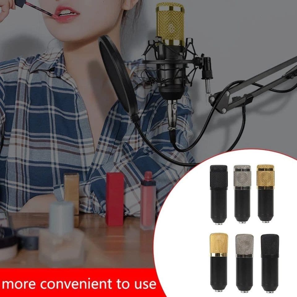 BM800 Condenser Microphone Host Computer Recording Stand Large Diaphragm Live Broadcast view 2