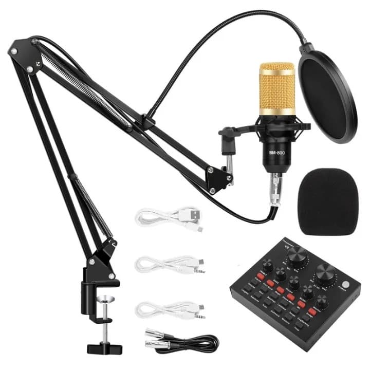 BM800 Condenser Microphone Set With V8 Sound Card view 1