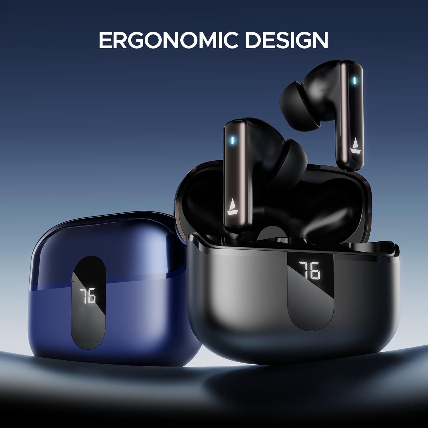 boAt Airdopes 121 Pro Plus TWS Earbuds 100H Playtime 4 Mics ENx Fast Charging LED Display Low Latency view 5