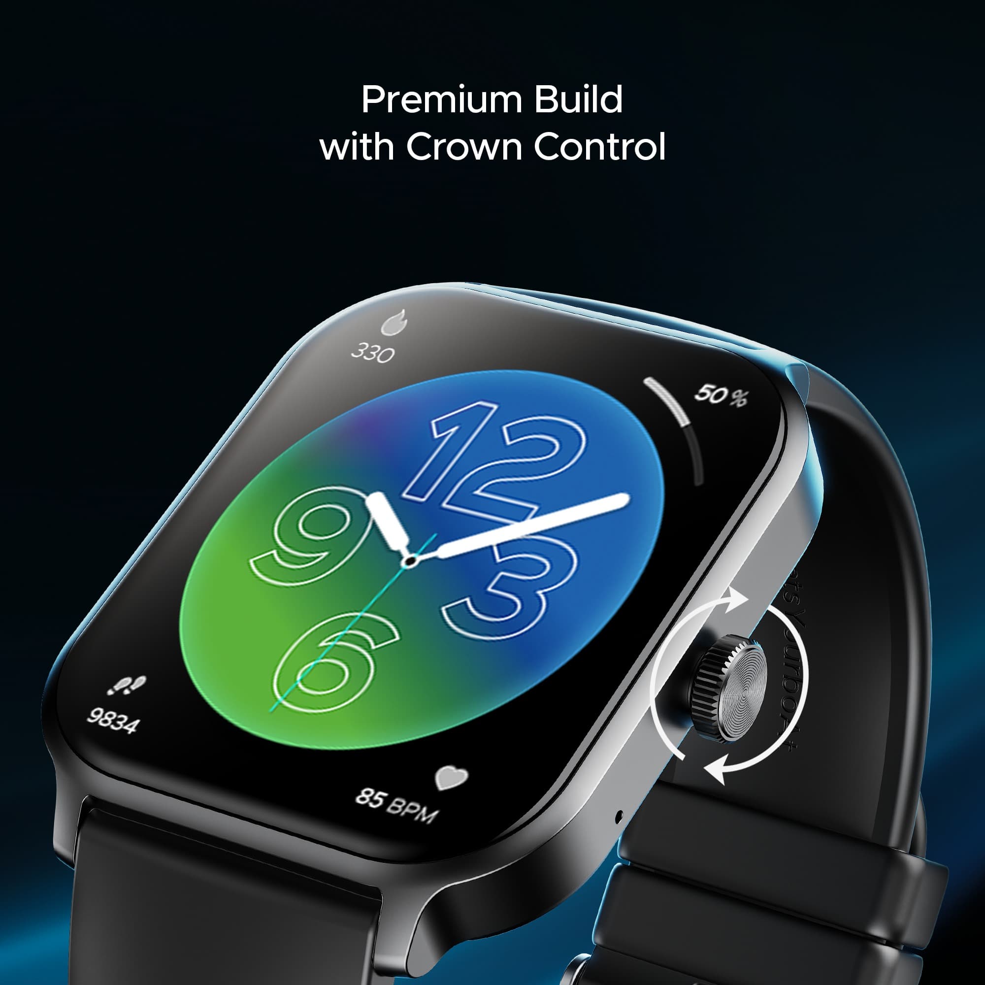 boAt Storm Call 3 Plus Smartwatch With 1.96″ HD Display Bluetooth Calling view 2