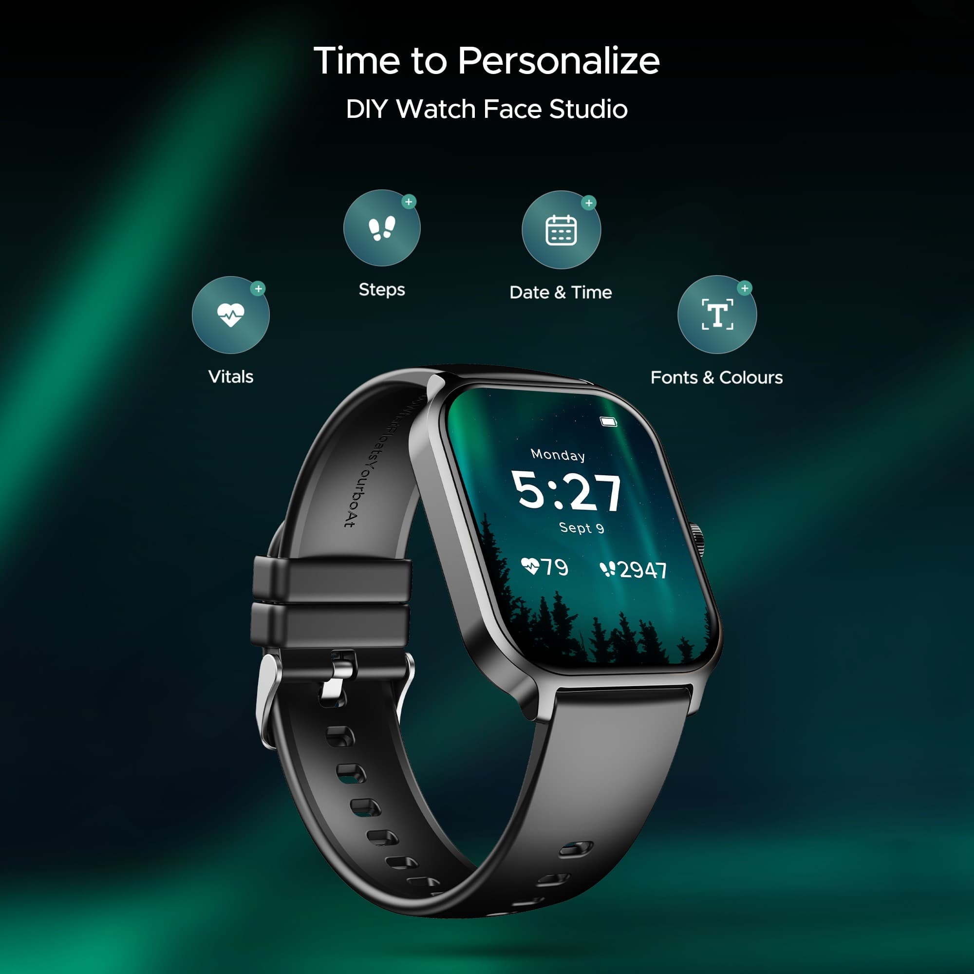 boAt Storm Call 3 Plus Smartwatch With 1.96″ HD Display Bluetooth Calling view 3