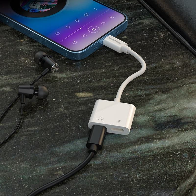 Borofone BV11 Audio Converter For Lightning To Dual Lightning view 2