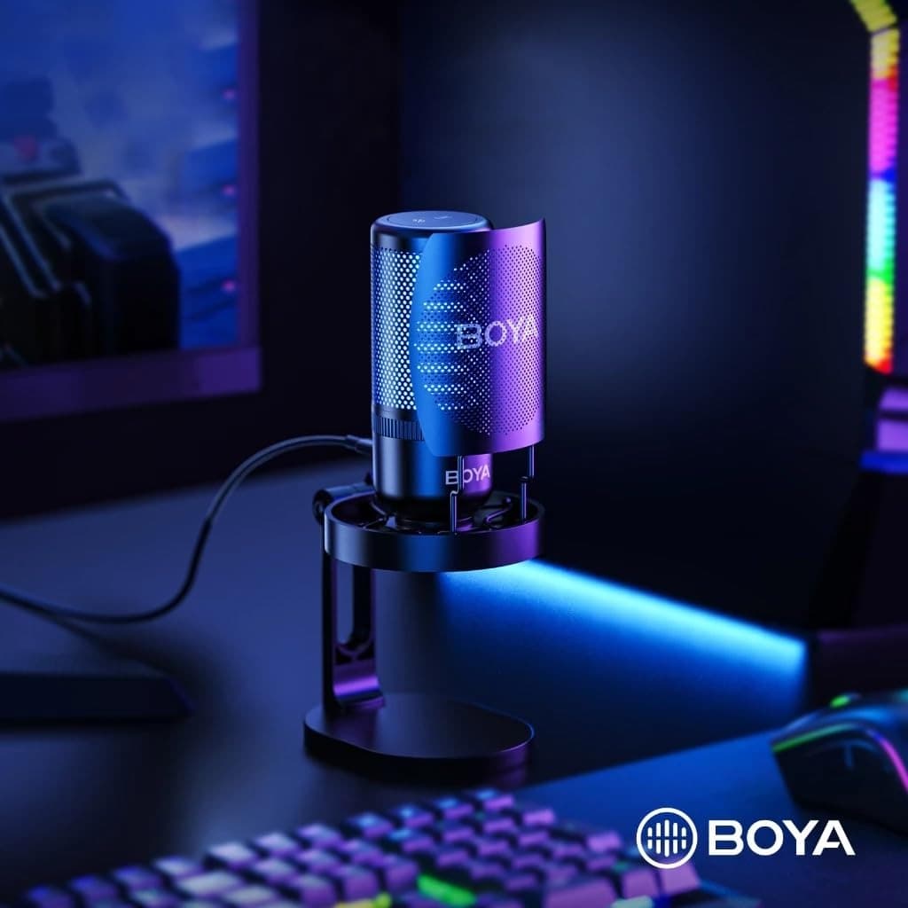 BOYA K3 RGB USB Type-C Microphone For Streaming, Gaming, Podcasting & Voice Over view 5