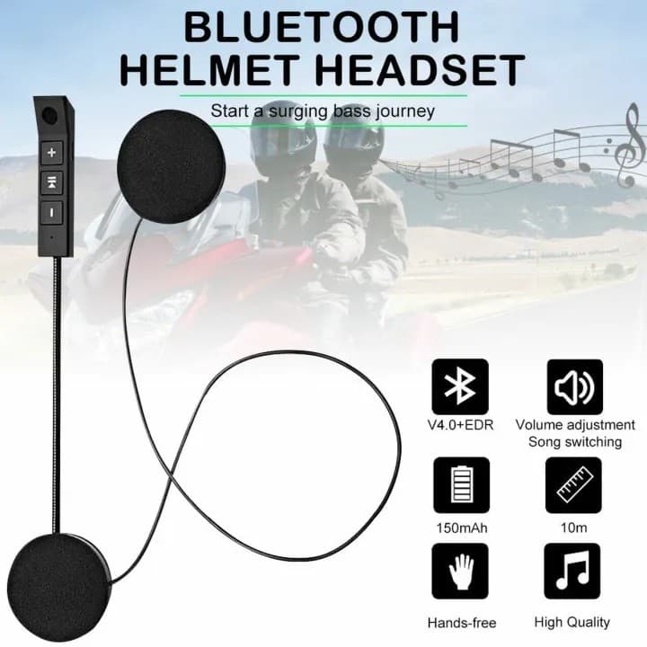 BT11 Helmet Interphone Bluetooth Intercom Wireless Headset view 1