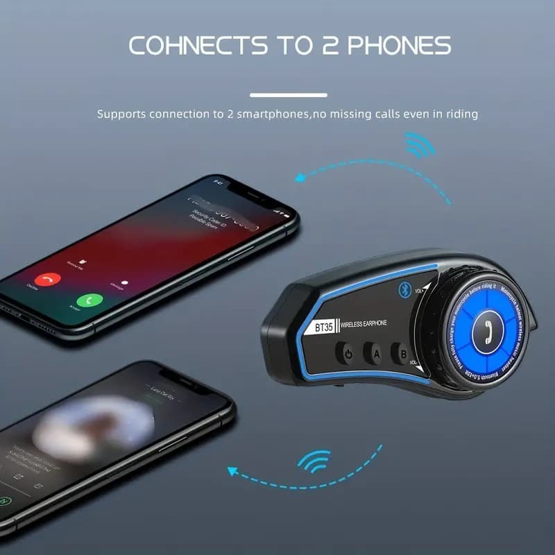 BT35 Waterproof Noice Reduction Motorcycle Helmet Wireless Headset view 5
