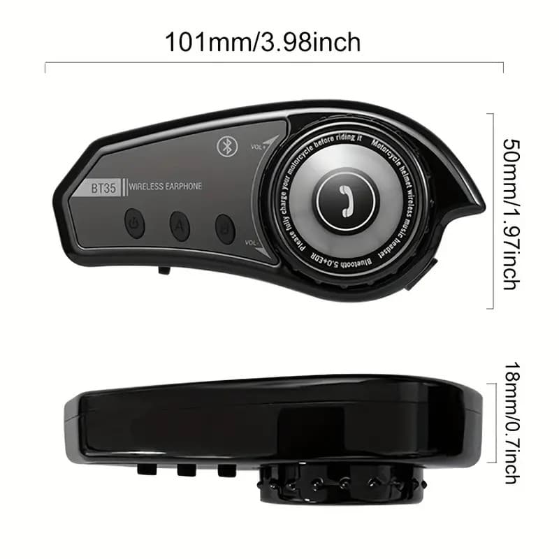 BT35 Waterproof Noice Reduction Motorcycle Helmet Wireless Headset view 2