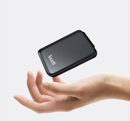 BUDI 5000mAh Power Bank Multi Functional Box Multi Cable 6 types SIM Kit view 3