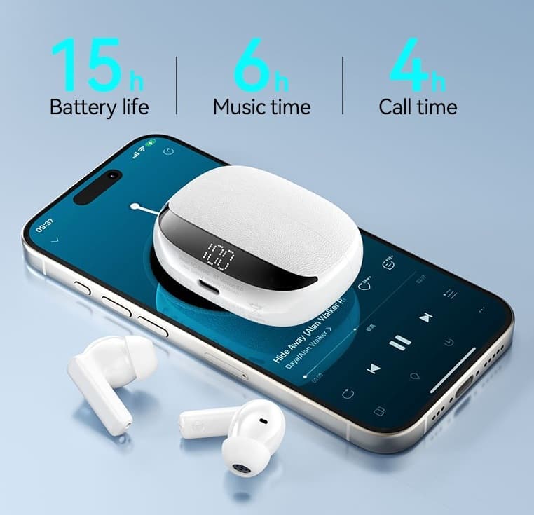 BWOO BW40 ANC + ENC In-Ear Wireless Earbuds With Bluetooth 6.0 view 2