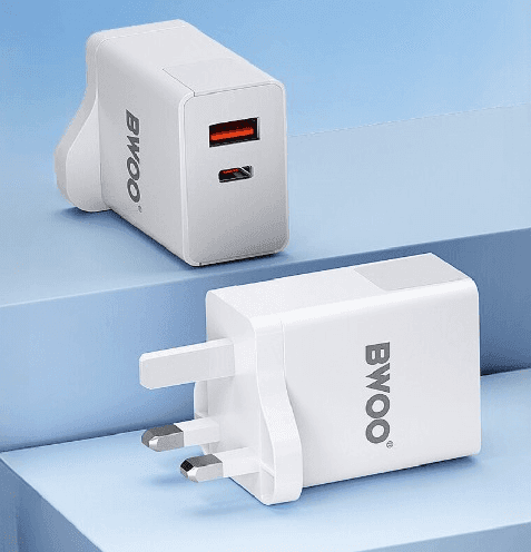 BWOO CDA134 2 Port 38 Watt PD Fast Charger Adapter view 1