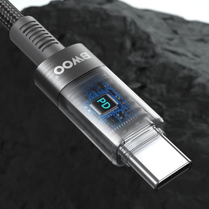 Bwoo X287C USB-C To USB-C PD 60W Fast Charging Nylon Braided Cable (1M) view 5