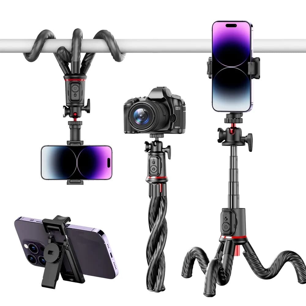 C03 Telescopic Pole Selfie Stick Tripod With Detachable 360 Ballhead view 1
