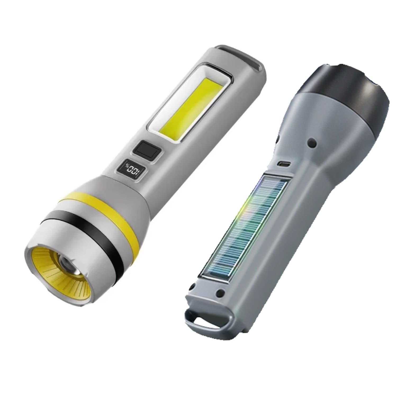 CH-24084 Rechargeable Torchlight High-Power WickBattery DisplaySide Light Telescopic Zoom view 1