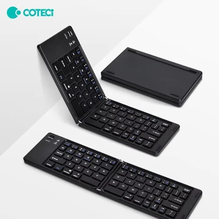 COTECi Folding Bluetooth Keyboard Wireless Silent Portable And Universal view 1