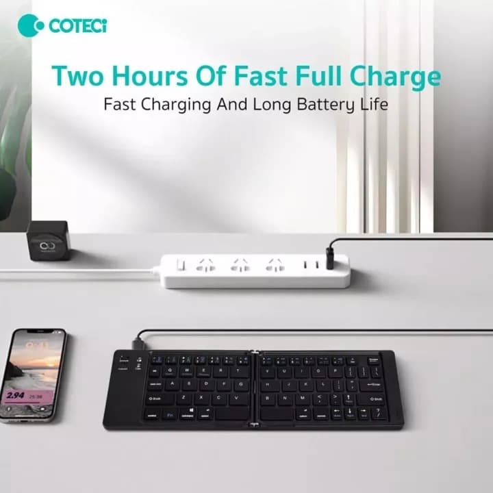 COTECi Folding Bluetooth Keyboard Wireless Silent Portable And Universal view 4