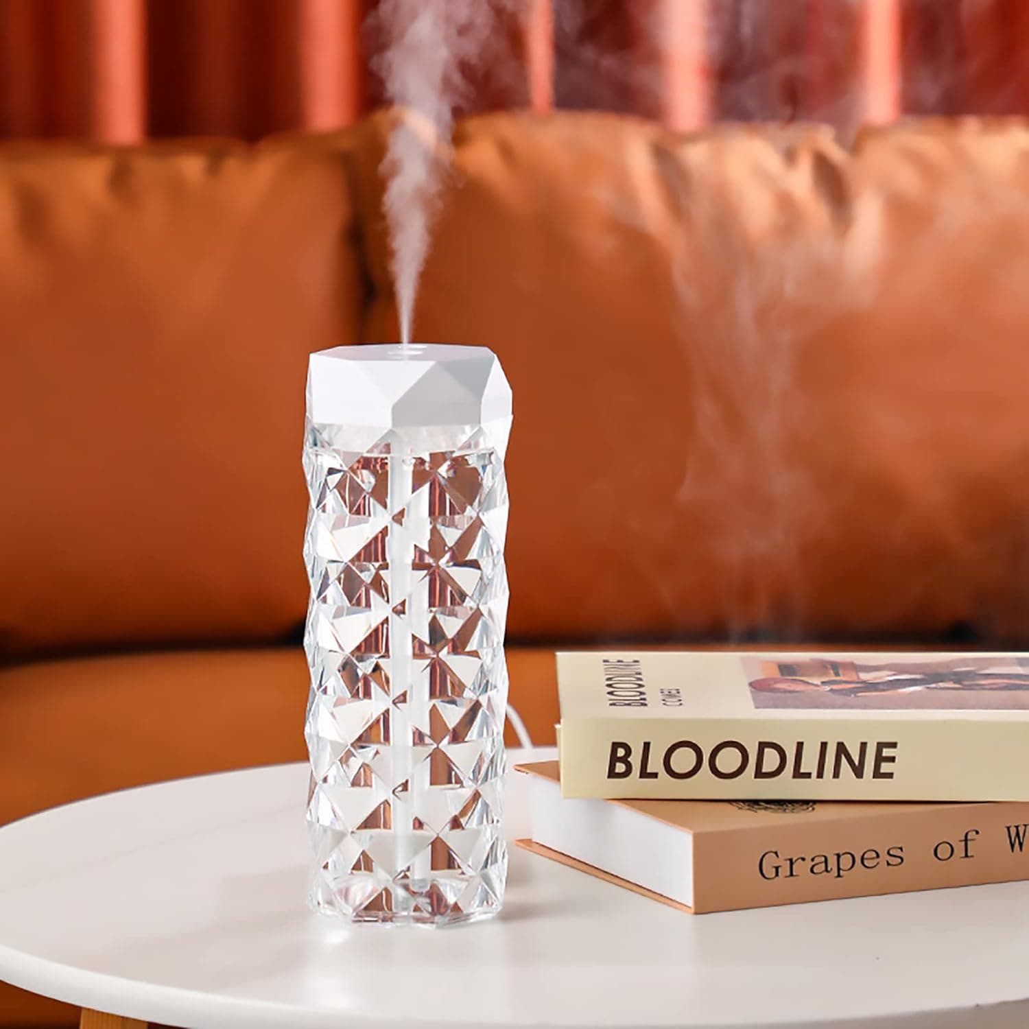 Crystal Lamp Cool Mist Humidifier With 7 Colors Touch Control 400 ML view 2