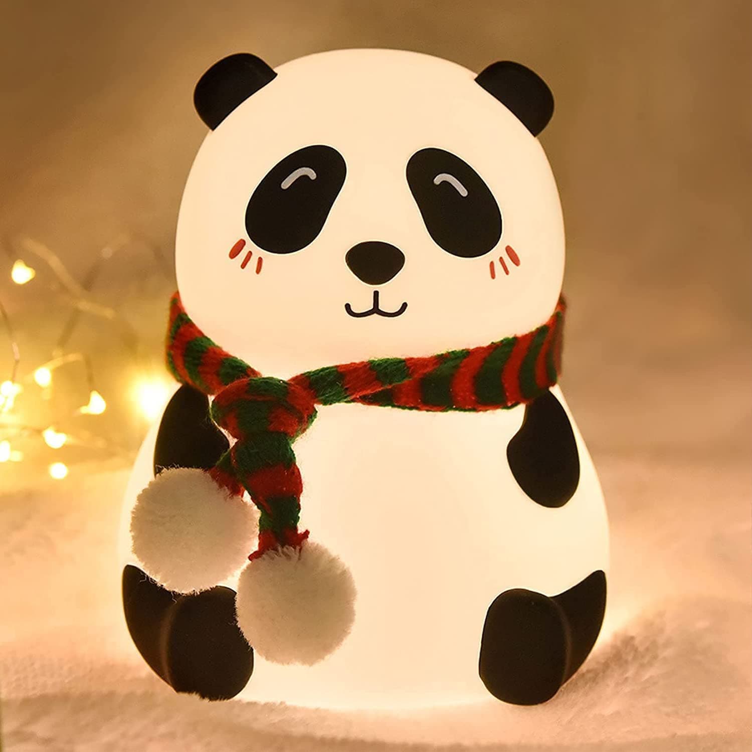 Cute Panda Night Light 7 Color Changing Lamp Room Decor Gift view 1