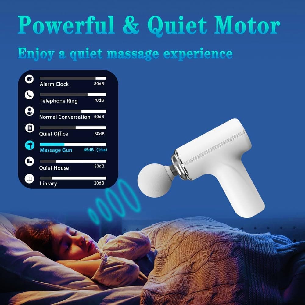 Deep Tissue Massage Gun With 4 Attachments view 2