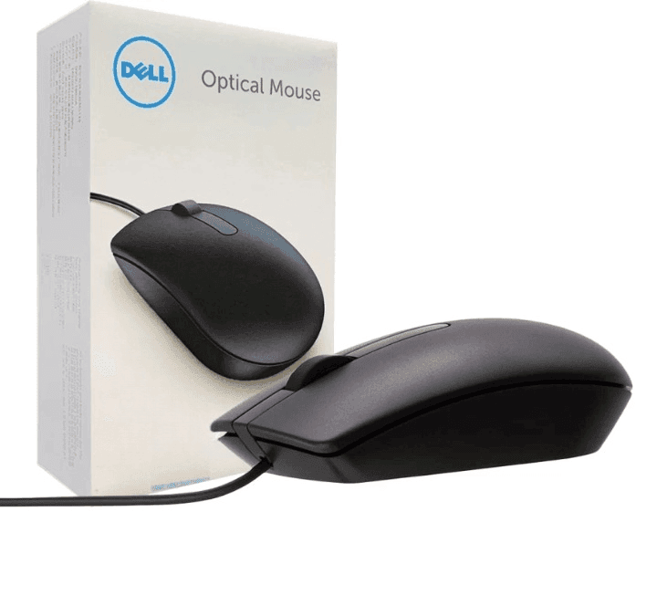 Dell MS166 Wired Optical Mouse view 3