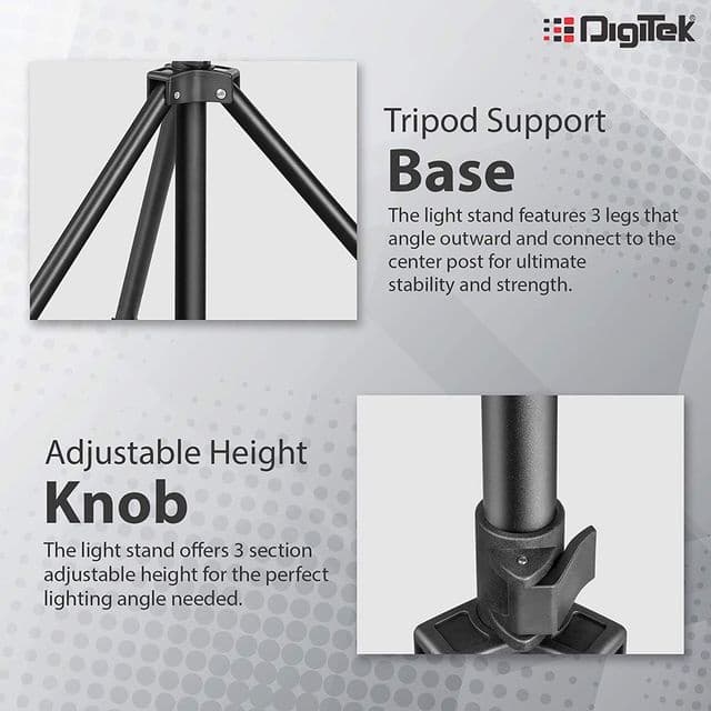 Digitek DLS 009 FT 275cm Adjustable Tripod Shock Absorption Spring Mechanism view 3