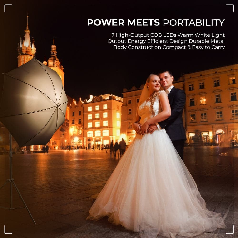 Digitek DPL 700 Porta Light With 7 COB LED Warm White Light for Photography & Video Shoots view 5