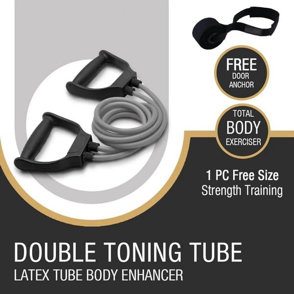 Double Toning Tube Resistance Band Body Enhancer For Women & Men view 2