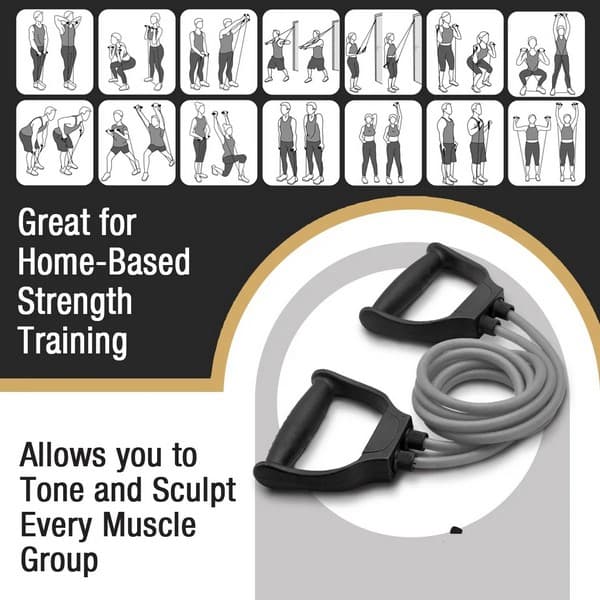 Double Toning Tube Resistance Band Body Enhancer For Women & Men view 4