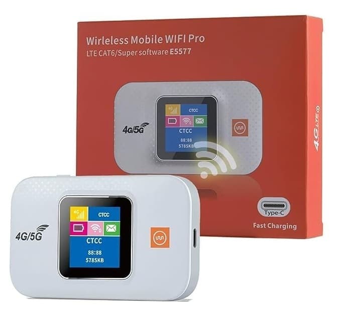 E5577 Portable 4G LTE Mobile Pocket WiFi Hotspot With SIM Slot view 1