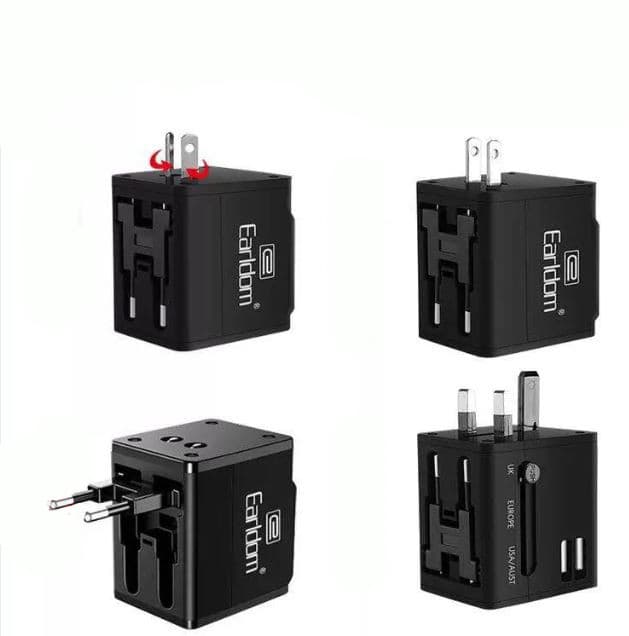 Earldom ES LC10 Universal Travel Adapter With Dual Usb Charging Ports view 1