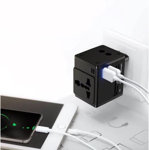 Earldom ES LC10 Universal Travel Adapter With Dual Usb Charging Ports view 3