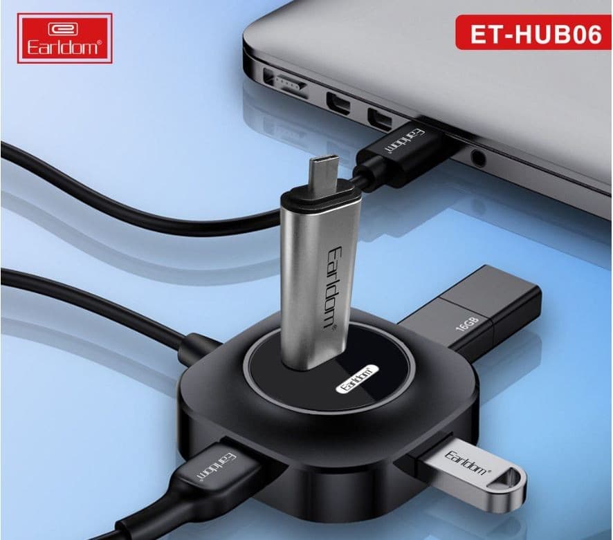Earldom ET HUB06 4 Fast USB Port Hub view 1