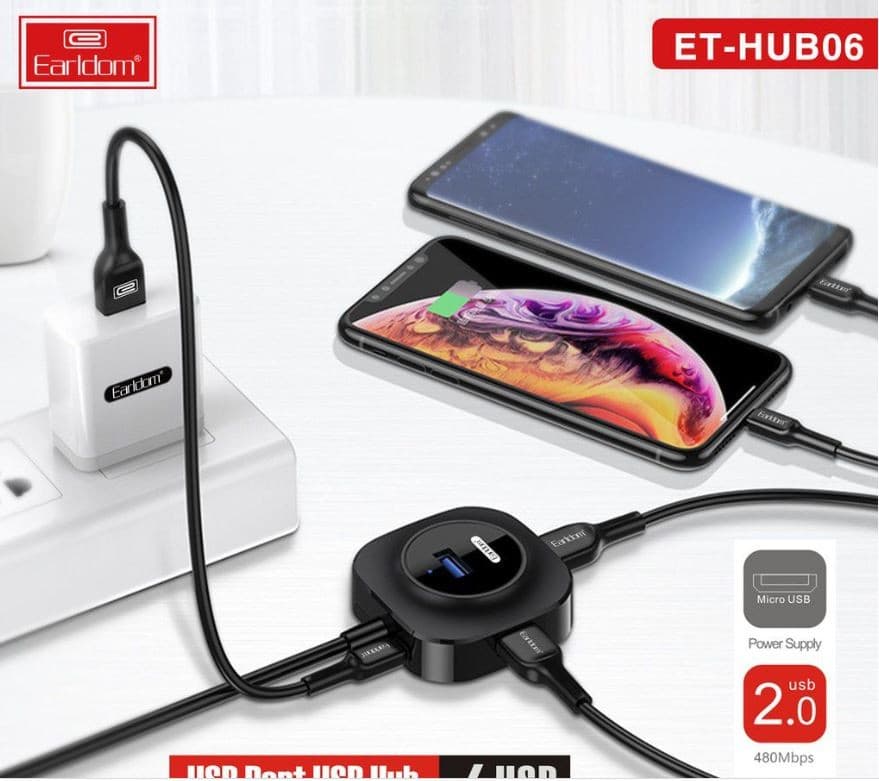 Earldom ET HUB06 4 Fast USB Port Hub view 2