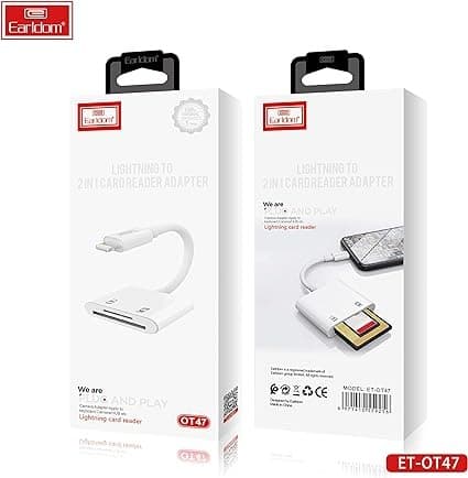 Earldom ET OT47 Lightning 2 In 1 Card Reader Adapter view 4