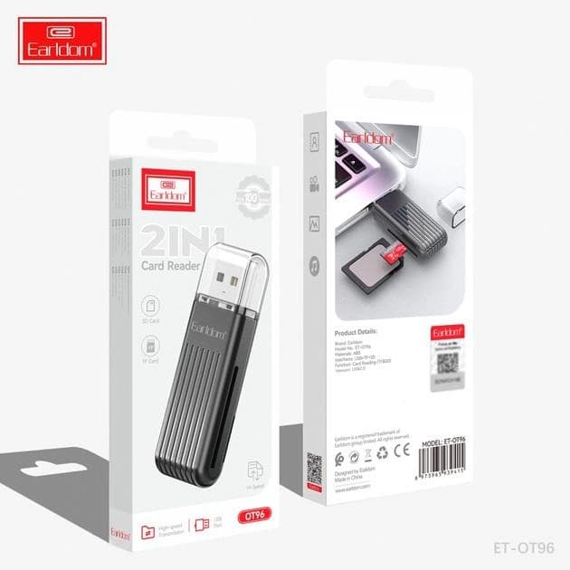 Earldom ET-OT96 2 In 1 USB 2.0 Universal Card Reader — TF / SD / Micro SD view 4