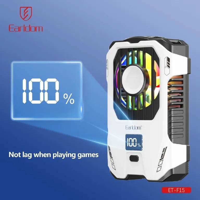 Earldom F15 2500mAh Rechargeable Back Clip Mobile Phone Cooler view 2