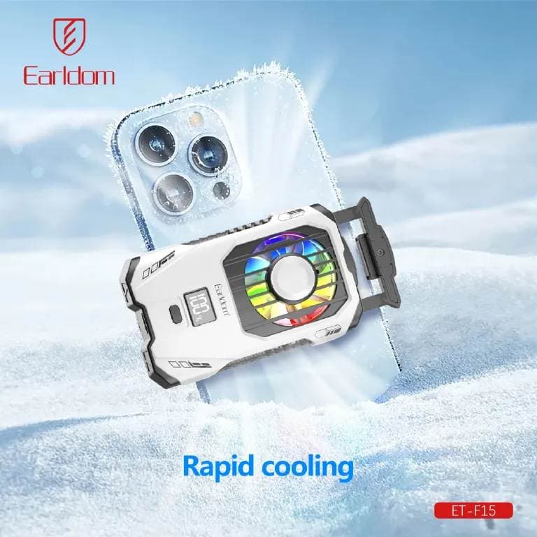 Earldom F15 2500mAh Rechargeable Back Clip Mobile Phone Cooler view 4