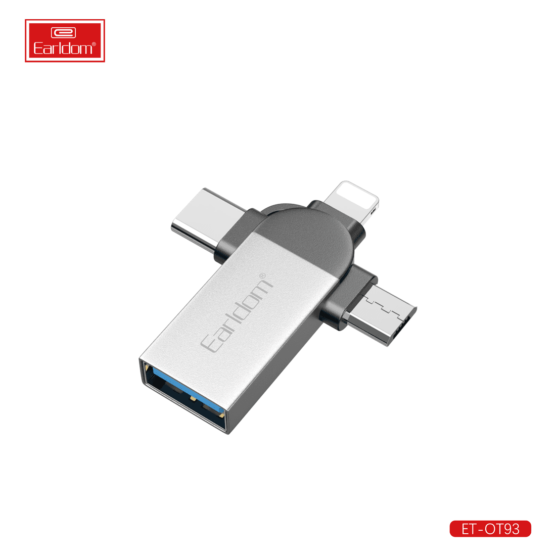 Earldom OT93 OTG + USB 3 In 1 Adapter view 1