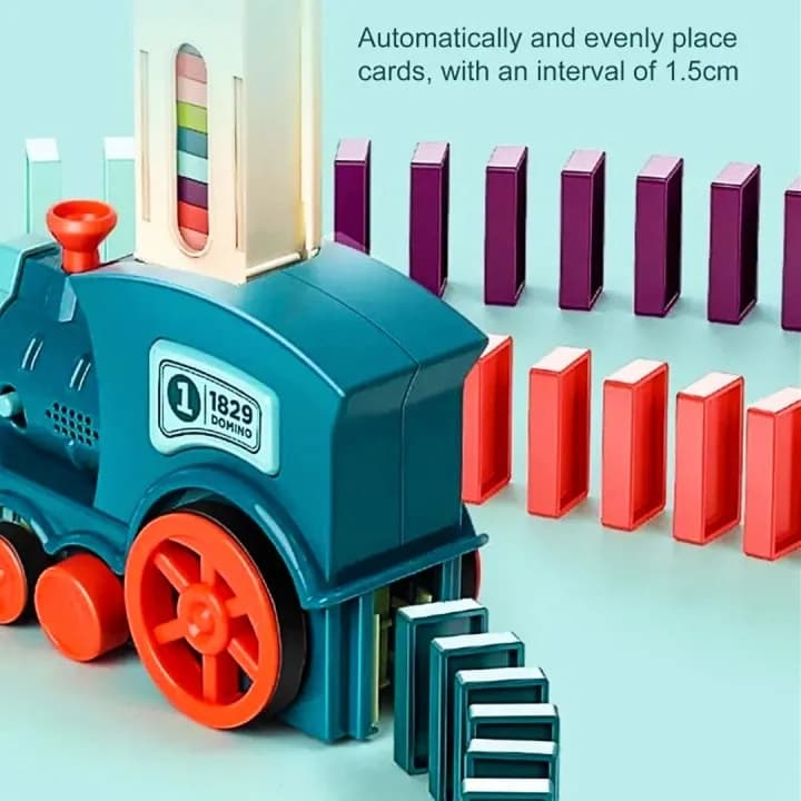 Electric Domino Train Set For Children view 2