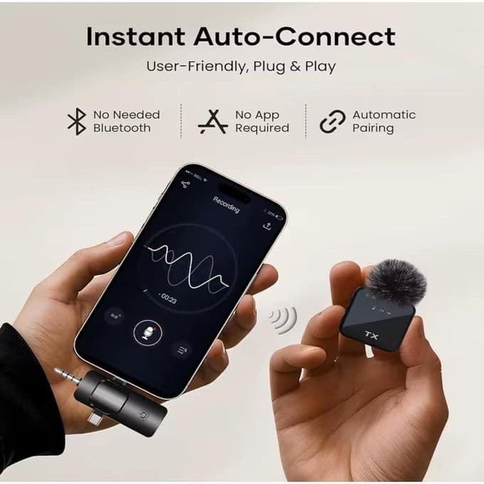 F11-2 Dual Wireless Microphone With 3 in 1 Receiver view 3