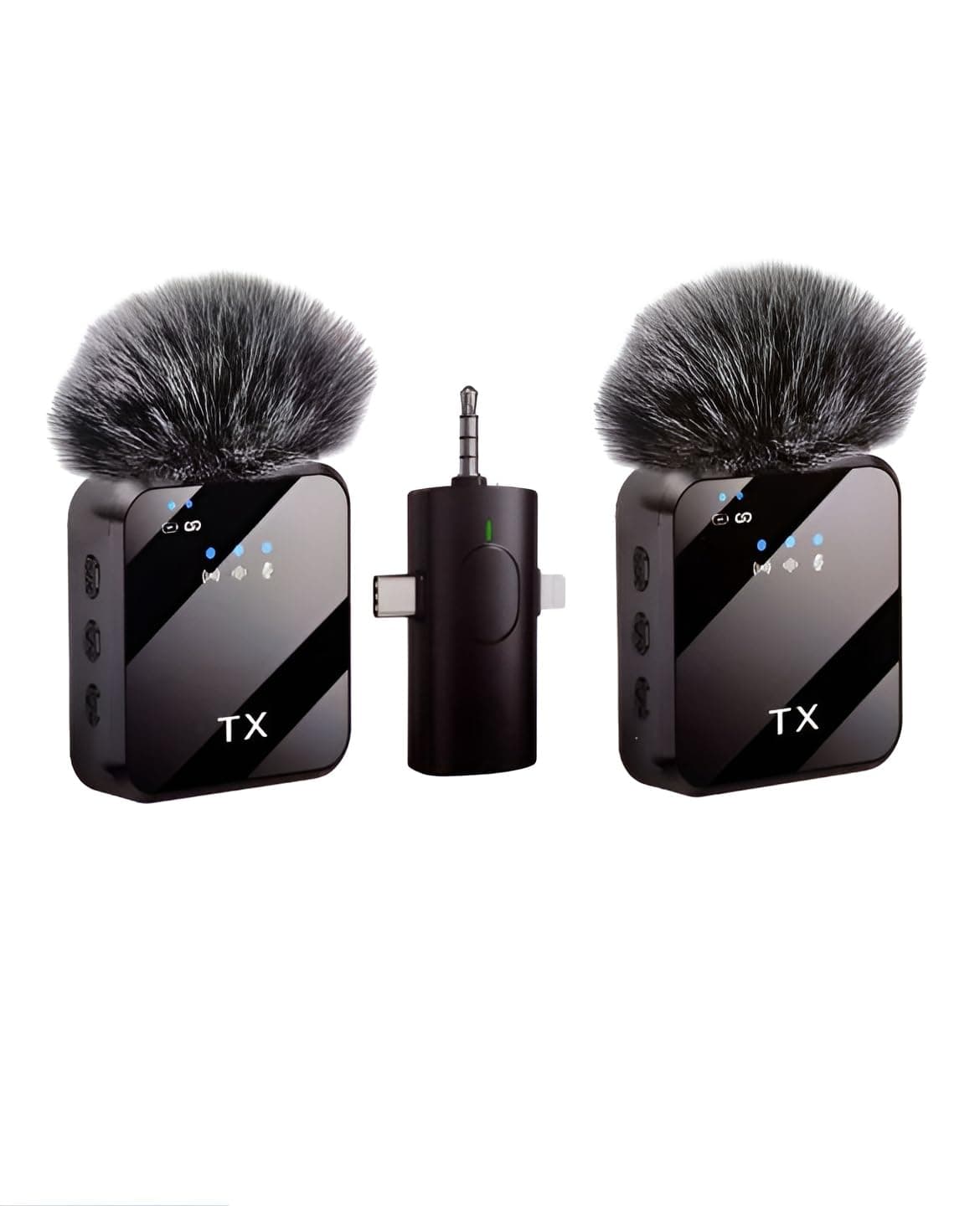 F11-2 Dual Wireless Microphone With 3 in 1 Receiver view 1